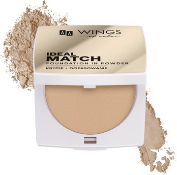AA WINGS OF COLOR Ideal Match Wielofunkcyjny Podkład W Pudrze Beige 8,5 g