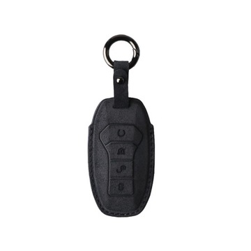 Osłona kluczyka do samochodu 4 przyciski Inteligentna osłona kluczyka Etui na kluczyk do samochodu Yuan Black