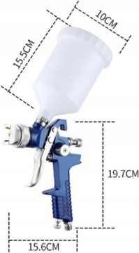 HVLP мини краскопульт 1.4 мм для компрессора + бак