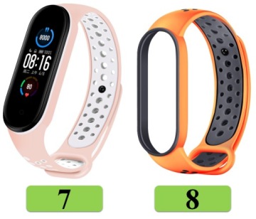 РЕМЕШОК-БРАСЛЕТ ДЛЯ XIAOMI MI BAND 5/6/7 21 МЕГА ЦВЕТ
