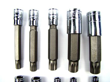 НАБОР НАСАДОК TORX С НАРУЖНЫМИ ШПИНКАМИ M4-M18 ДЛИННЫЕ 1/4