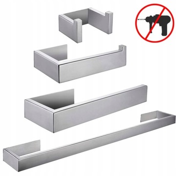 Self Adhesive Bathroom Accessories Bar Towel Hook