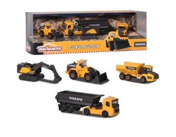 MAJORETTE ZESTAW VOLVO CONSTRUCTION 4 SZTUKI