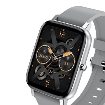 Часы H80 оснащены 1,69-дюймовым серебристо-серым полностью сенсорным дисплеем.