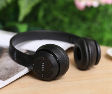 БЕСПРОВОДНЫЕ НАКЛОННЫЕ НАУШНИКИ P47 BLUETOOTH MP3