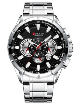 ZEGAREK MĘSKI CURREN 8363 (zc018b) - CHRONOGRAF + BOX