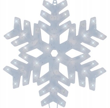 ПОДВЕСНОЙ СВЕТОДИОДНЫЙ ОРНАМЕНТ СНЕЖИНКА СИНИЙ XXL