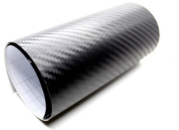 FOLIA NA progi słupki zderzak ochronna CARBON 3D