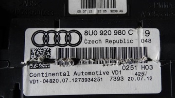 PŘÍSTROJOVÁ DESKA BUDÍK 8U0920980C AUDI Q3 8U DIESEL