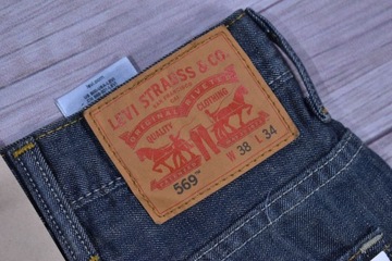 LEVIS 569 Męskie Spodnie Jeansowe Jeansy W38 L34