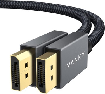 IVANKY Kabel DisplayPort 4K, DP 4K 60Hz, 2K 144Hz, 2K 165Hz, 1080@240Hz
