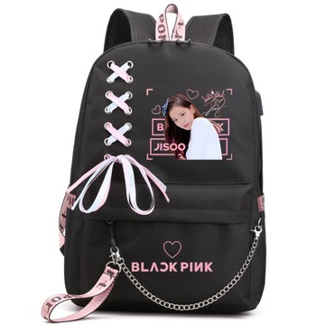 НОВЫЙ высококачественный ШКОЛЬНЫЙ РЮКЗАК BLACKPINK USB A4 БОЛЬШОГО ДИЗАЙНА