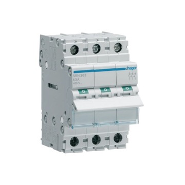 Modułowy rozłącznik izolacyjny 63A FR Hager SBN363 3250615510228