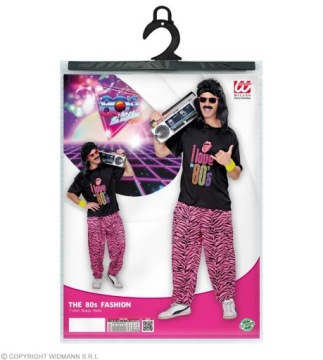 Костюм диско-рэпера Розовый костюм 80-х годов Китч Неон XXL