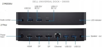 Док-станция DELL D6000 USB-C + блок питания 130 Вт