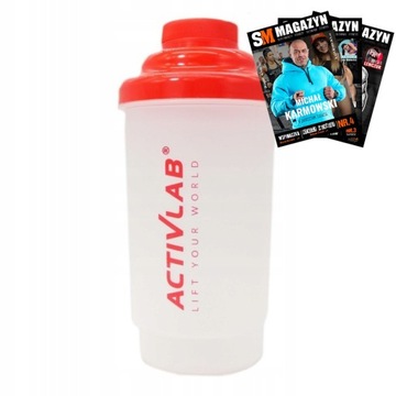 ACTIVLAB SHAKER TRWAŁY SZCZELNY NA BIAŁKO ODŻYWKI SPORT SIŁOWNIĘ 600ml