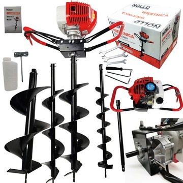 БЕНЗИНОВАЯ БУРА С ЗЕМЛЯНЫМ ШНЕКОМ 10,15,20,25