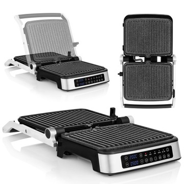 OPIEKACZ SKŁADANY SANDWICH Grill Toster Tosty Grzanki Panini 2100W ZEEGMA