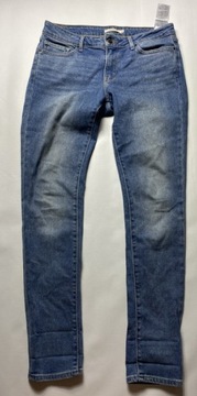 Levi's 711 Skinny STRAUSS LEVIS niebieskie Spodnie Jeansy W 32 L 32