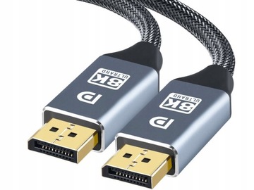 2 кабеля DisplayPort 1.4 DP 8K, 60 Гц, 4K, 3 м для ТВ-ПК