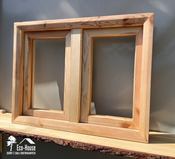 ДЕРЕВЯННЫЙ ОКОННЫЙ ПРОЕМ 90х100 см