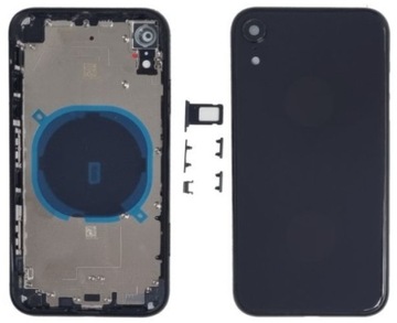 KORPUS RAMKA OBUDOWA DO iPhone XR CZARNY