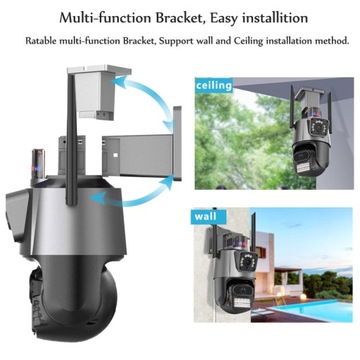 НАРУЖНАЯ КОММУТАЦИОННАЯ IP-КАМЕРА WIFI Full HD с 4-кратным ЗУМОМ