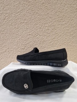 ЛЕГКИЕ ЧЕРНЫЕ МОКАСИНЫ ОТ ХОРОШЕГО ДО ОТЛИЧНОГО R37