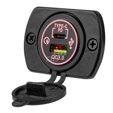 Ładowarka gniazdo 2xUSB samochodowe motor 12V 24V