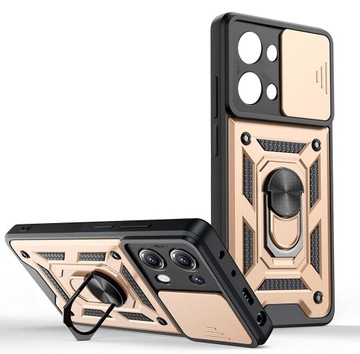 Plecki TeleProtector do Xiaomi Redmi Note 13 / Note 13 4G Slide Ring złoty