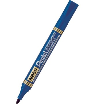 Pentel N850 x 12 синий перманентный маркер