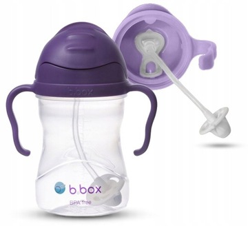 B.Box Бутылка с трубочкой 240мл Виноград