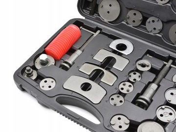 ZESTAW DO WYCISKANIA COFANIA TŁOCZKÓW HAMULCOWYCH 35el WALIZKA GEKO G02542