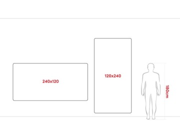 Доска текстильная фетровая 240х120см Синий