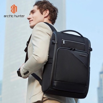 Рюкзак Arctic Hunter для ноутбука 15,6 B00675 с USB -синг -хамберным синим