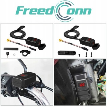 Зарядное устройство для мотоцикла FreedConn MC1N-PD CQ3.0 быстрая зарядка ()