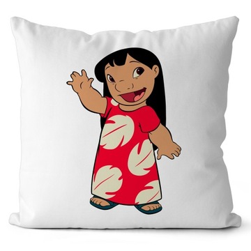 PODUSZKA STICH LILO I STICH PREZENT DLA DZIECKA JASIEK 40X40 CM MIKROFIBRA