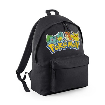 PLECAK SZKOLNY TURYSTYCZNY CZARNY POKEMON Wzory