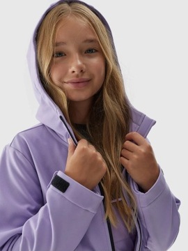 КУРТКА ИЗ СОФТШЕЛЛА С КАПЮШОНОМ ДЛЯ ДЕВОЧЕК 4F AW23F153