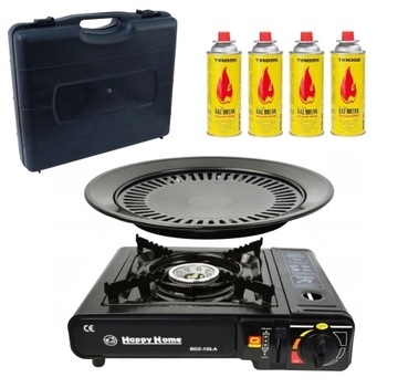 KUCHENKA TURYSTYCZNA gazowa GRILL gazowy + 4x GAZ