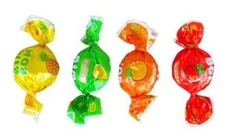 Конфеты Бим бом Рошен 500г 0,5 кг весовые, карамель с фруктовой начинкой