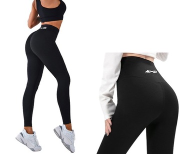 LEGGINSY Getry Fitness KRYJĄCE MODELUJĄCE FIT S/M