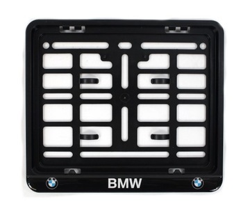 RAMKA TABLICY REJESTRACYJNEJ MOTOCYKLOWA BMW ŻEL