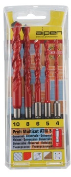 ZESTAW WIERTEŁ ALPEN PROFI MULTICUT 4-10MM ATM-5