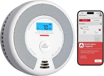 X-Sense SC07-WX WiFi Smart Угарный газ Угарный газ CO + Датчик дыма 2в1