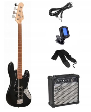 GITARA BASOWA 4 STRUNOWA + WZMACNIACZ + GRATIS