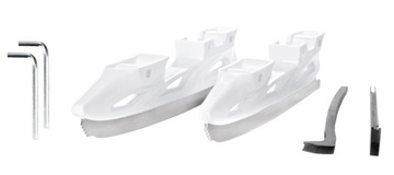 Роликовые коньки 2в1 RAVEN Profession Белый/Золотой 35-39