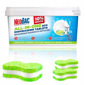NeoBac Eko tabletki do zmywarki All in One 30+3