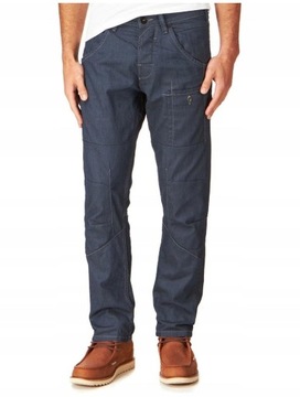 Jack Jones Męskie Spodnie Niespotykane Twisted Granatowe STAN 30/32