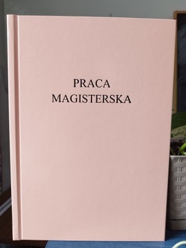 Wydruk i Oprawa Praca Magisterska Morelka